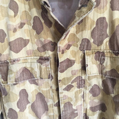 Unique Faded Yellow Army Normandy Frogskin Camouflage Jacket