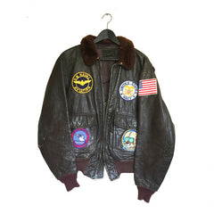 Patched L.W. Foster Sportwear US Navy G-1 Flight Jacket