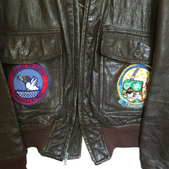 Patched L.W. Foster Sportwear US Navy G-1 Flight Jacket