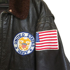 Patched L.W. Foster Sportwear US Navy G-1 Flight Jacket