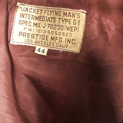 Prestige Los Angeles Early G-1 Flight Jacket Size 44