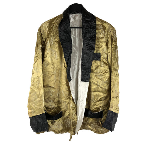 C1950 Japanese Silk Souvenir Smoking Jacket