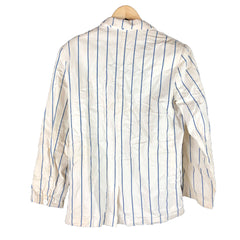 French Vintage Ladies Pinstripe Work Coat