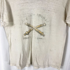 1950s Faded US Army Artillery T-Shirt Junk Yard Dogs