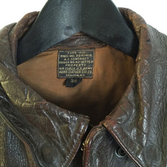 Hand-Painted Aero Leather Type A-2 Flight Jacket