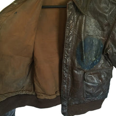 Hand-Painted Aero Leather Type A-2 Flight Jacket