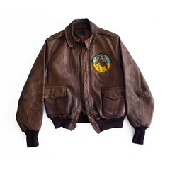 Perry Sportswear Type A-2 96th Squadron Flight Jacket, front view