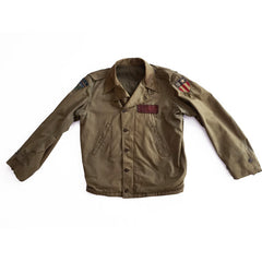 Leather Patched M41 CBI Flight Jacket, front view