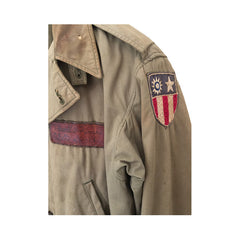 Leather Patched M41 CBI Flight Jacket, shoulder patch