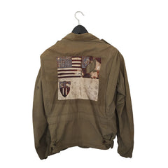 Leather Patched M41 CBI Flight Jacket, back view