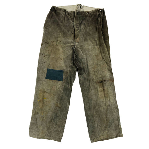 C1920 French Corduroy Work Pants Blue Horizon Patch