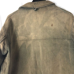 C1920 French La Biche Corduroy Work Hunting Jacket