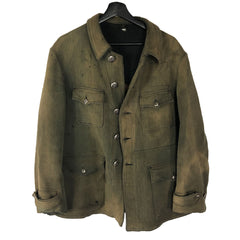 C1920 French La Biche Corduroy Work Hunting Jacket