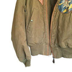 Named AAC 46 Bomber Group 64th Squadron Patched B-15A Flight Jacket