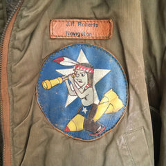 Named AAC 46 Bomber Group 64th Squadron Patched B-15A Flight Jacket