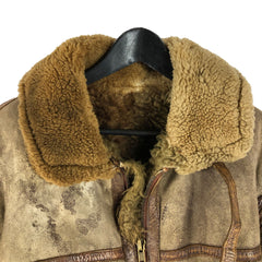 C1940 British Royal Air Force RAF Sheepskin Irvin Flight Jacket