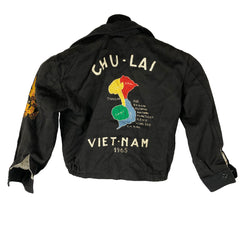 Embroidered 1965 Chu-Lai Vietnam Souvenir Jacket Small