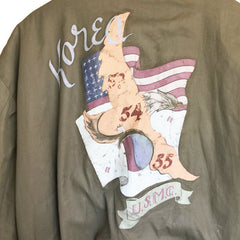 Japanese Made Painted & Patched 1st Div USMC Korea Souvenir Tanker Jacket