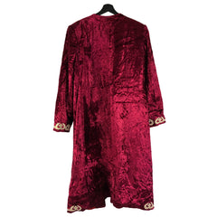 C1950 Russian Silk Velvet Robe Souvenir