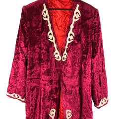 C1950 Russian Silk Velvet Robe Souvenir