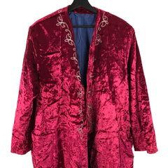 C1950 Silk Velvet Souvenir Russian Robe