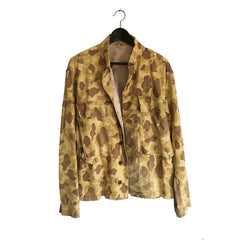 Unique Faded Yellow Army Normandy Frogskin Camouflage Jacket