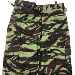 Deadstock French Airborne Lizard Camo Airborne Jump Pants w/ Suspenders