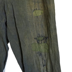 Buckle-Back German Luftwaffe Drill Work Trousers