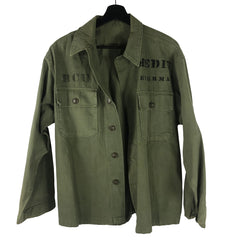 1st Pattern US Army HBT Herringbone Utility Jacket named w/ Medic stencil
