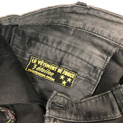 3 Etoile French Black Moleskin Work Trousers