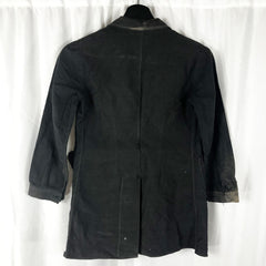 C1930 French Black Work Jacket Small Size