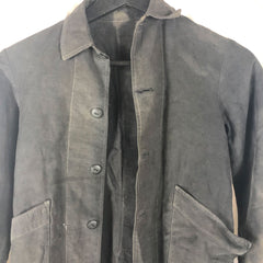 C1930 French Black Work Jacket Small Size