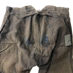 C1915 French Wool Workwear Trousers Patchwork