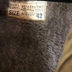 1940s US Navy Alpaca N-1 Deck Jacket USN