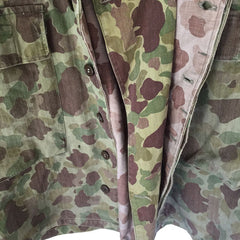 Customized Army Normandy Camouflage Jacket, zipper detail