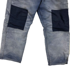 Vulcain Patchwork French Blue Moleskin Work Trousers