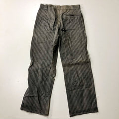 C1920 French Patched Pinstripe Workwear Trousers