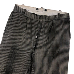 Vintage French Pinstripe Work Trousers C1930