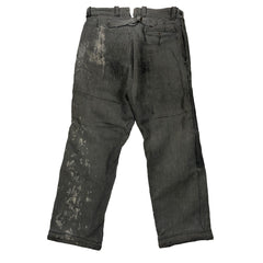 C1930 Buckle Back Vintage L'Ideal French Patched Work Trousers