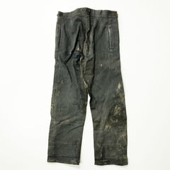 C1930 French Youth Corduroy Repaired Yarned Work Trousers