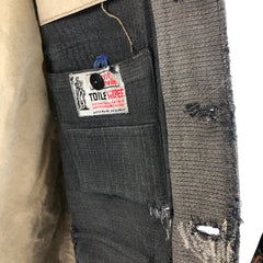 Heavily Repaired Dumont D'orville French Work Hunting Jacket C1930