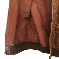 Named Rough Wear Type A2 Leather Flight Jacket
