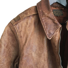 Named Rough Wear Type A2 Leather Flight Jacket