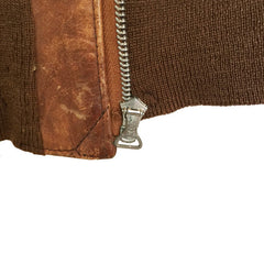 Named Rough Wear Type A2 Leather Flight Jacket