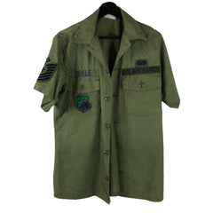 US Air Force Patched Shirt SGT 1970
