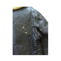 M445b Willis & Geiger Navy High Altitude Flight Jacket, shoulder detail