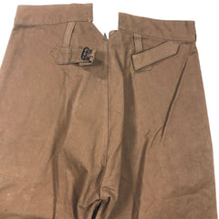 Deadstock French SNCF Railroad Work Trousers Buckle-Back