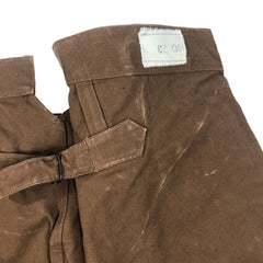 French Toile SNCF Railroad Work Buckle-Back Trousers