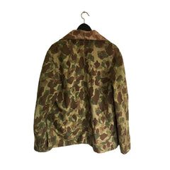 Unique Tailored Camo Jacket, HBT Frogskin, WWII, back view