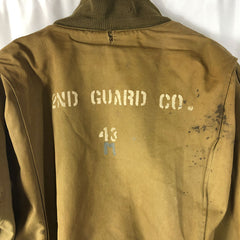 Stenciled 1940s US Army Tanker Jacket 2nd Guard Co